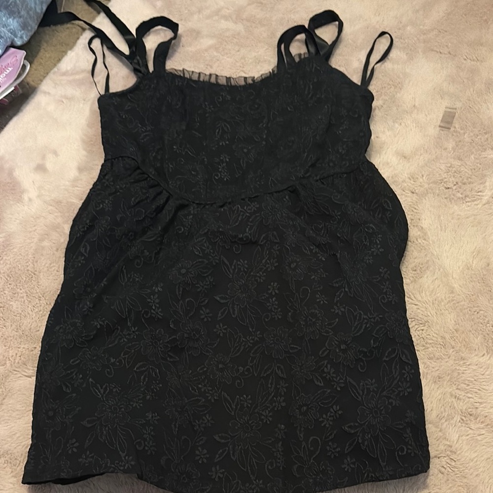 Trixxi Black Sleeveless Mini Dress Camisole